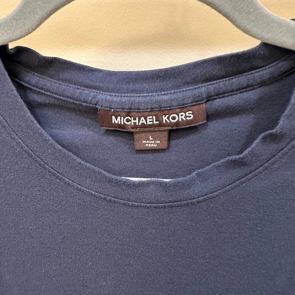 Michael Kors Blue Long Sleeve Tee - Picture 2 of 3